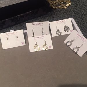 Five pairs of lia sophia earnings.